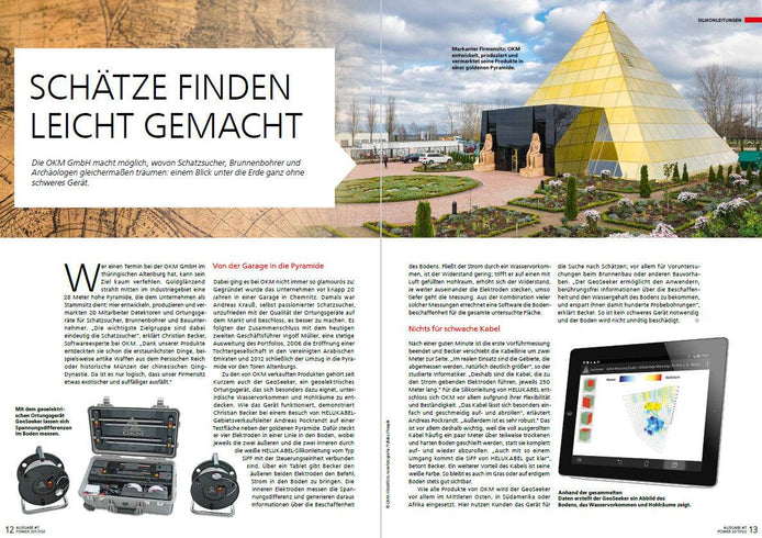Report about OKM water detector GeoSeeker in POWER magazine